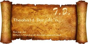 Theobald Dorián névjegykártya